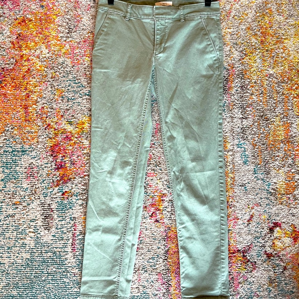Ann Taylor LOFT Marisa Fit Olive Straight Leg Pant